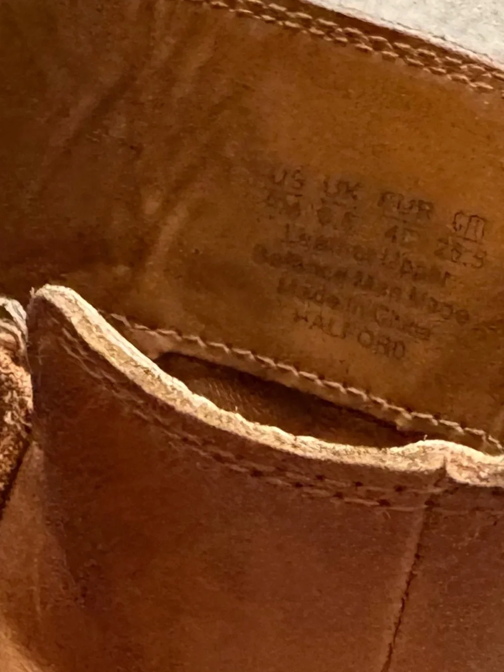 Franco Sarto Men's Cognac Leather Ankle Boots